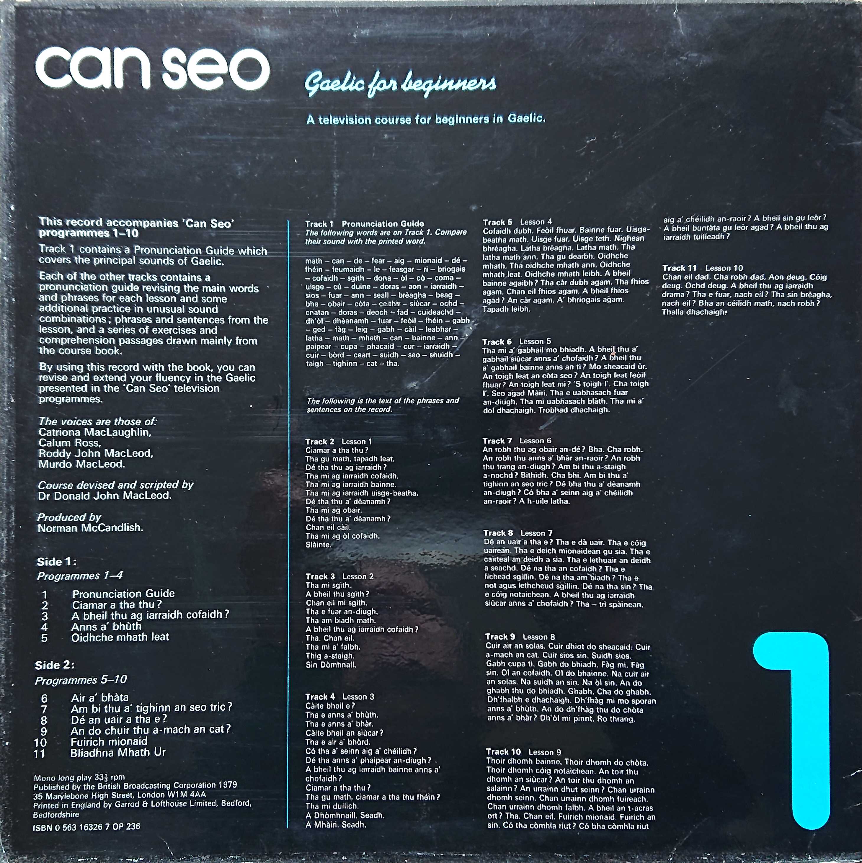 Back cover of OP 236